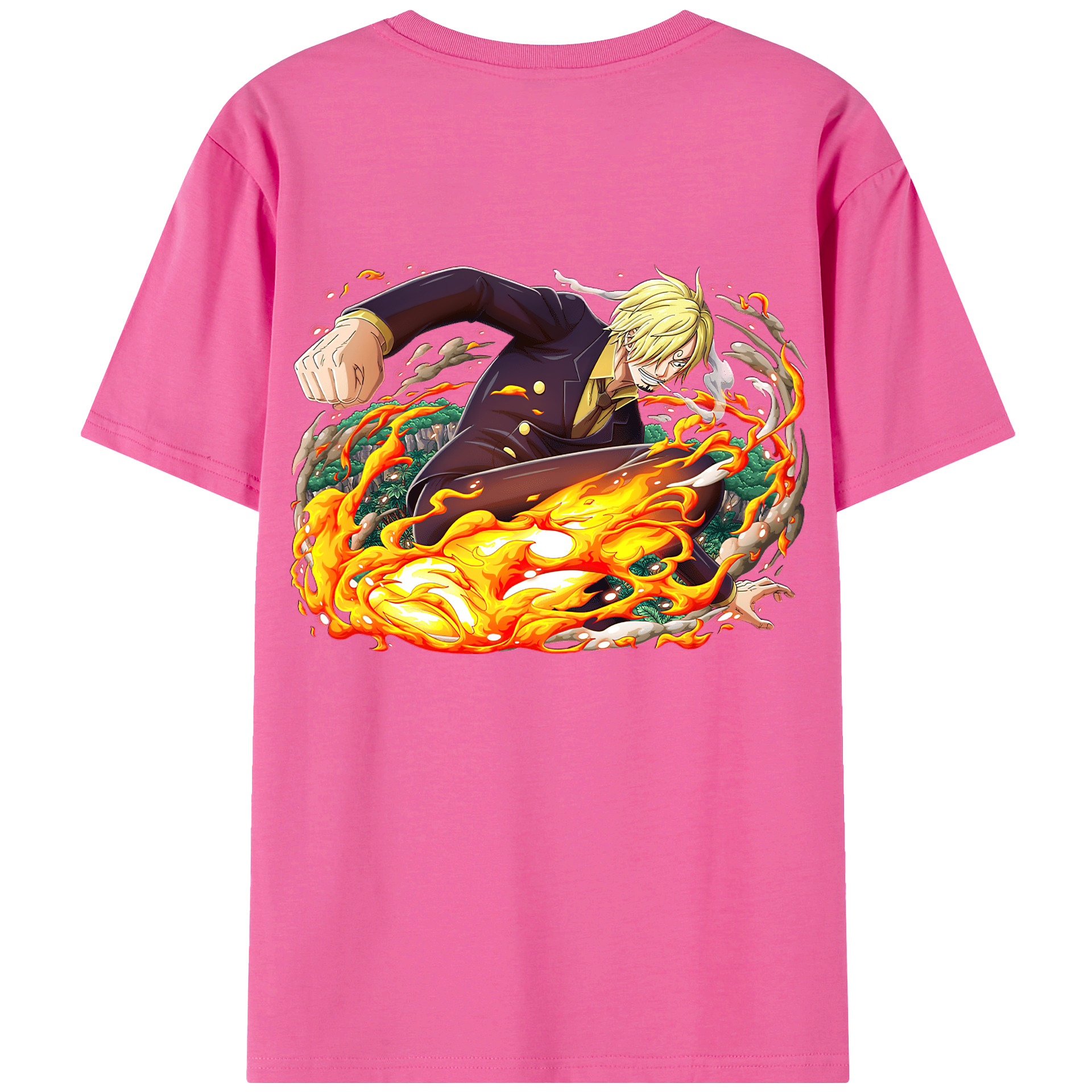 （画像用） ワンピース サンジ ONE PIECE Sanji レディース半袖Tシャツ(バックプリント)